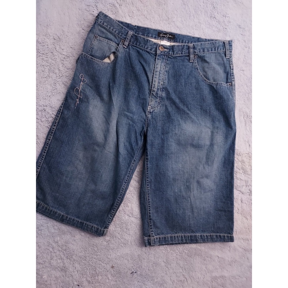 Vintage Sean John Jean Shorts Mens 38 Baggy Wide Carpenter Hip Hop Grunge Puffy
